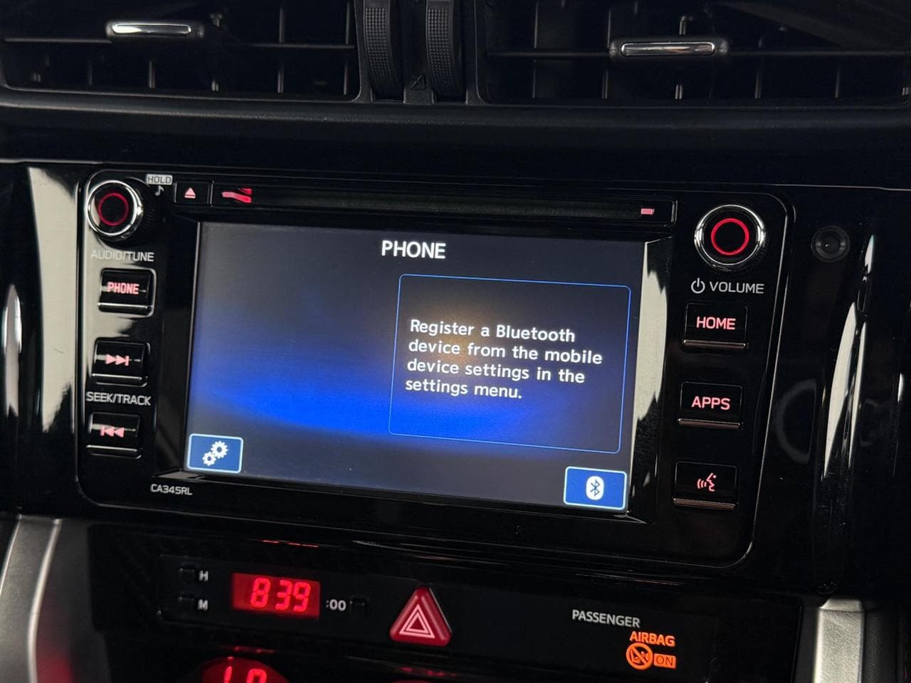 SUBARU BRZ thumbnail Infotainment System