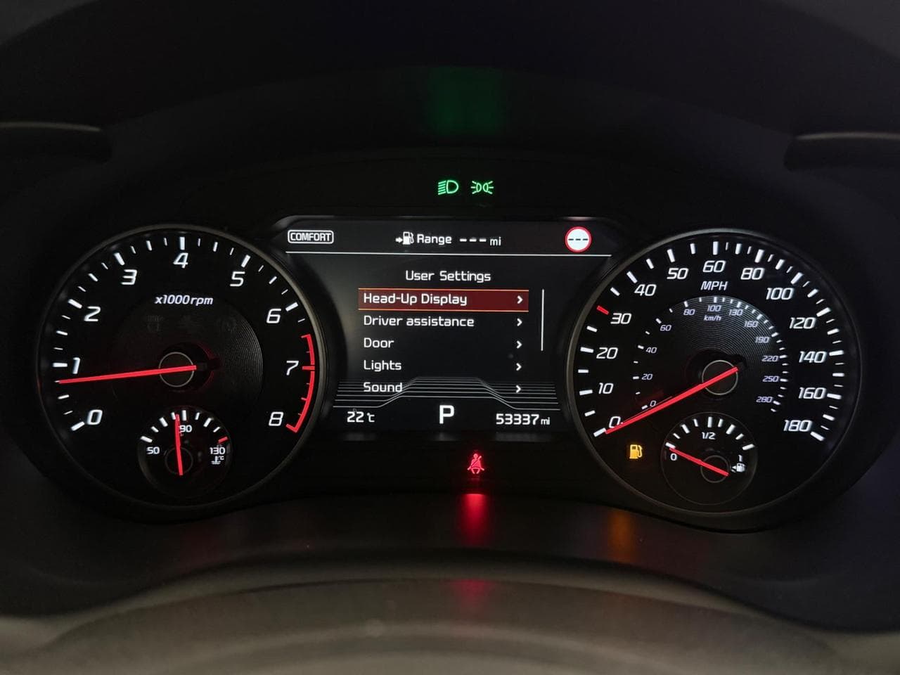 Kia Stinger thumbnail Driver Instruments
